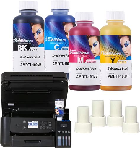 Buy INKTEC Sublimation Ink 100ML 4 ColorsCMYK - Compatible with Epson ...