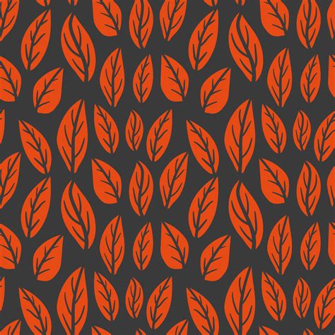 Orange leaves pattern 17588986 Vector Art at Vecteezy