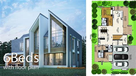 House Design Plot 25x15 with 6 Bedrooms - Pro Home DecorS