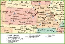 Missouri State Map | USA | Maps of Missouri (MO)