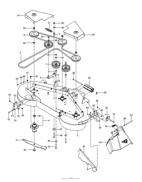 Husqvarna MZ 6128 - 966613103 (2013-01) Parts Diagram for MOWER DECK / CUTTING DECK