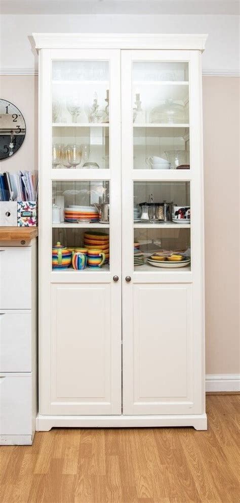 IKEA - LIATORP Bookcase with glass-doors white 96 x 214 cm | in Chesham, Buckinghamshire | Gumtree