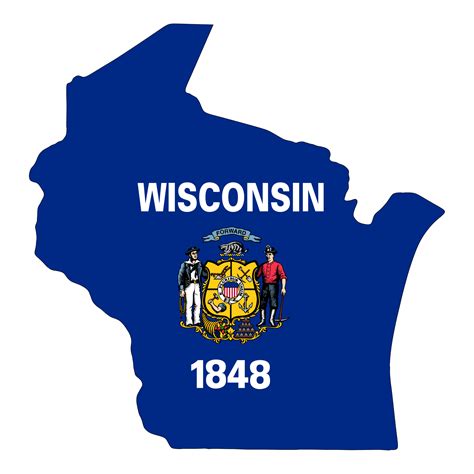 Wisconsin Flag - State of America 26804051 PNG