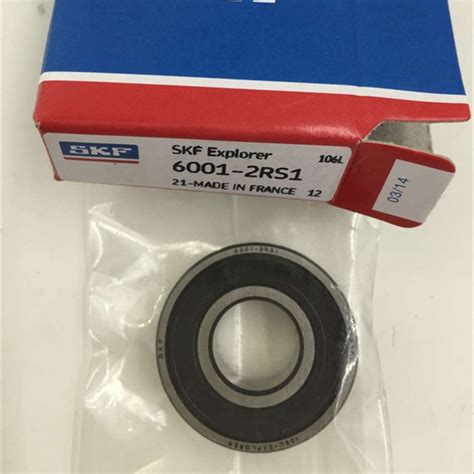 SKF bearing high precision 6001 2RS1 deep groove ball bearing