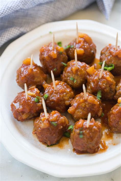 Hawaiian Barbecue Meatballs | Hawaiian Recipes | POPSUGAR Food Photo 5