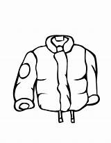 Winter Jacket Coloring Page Pages sketch template