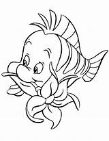 Disney Ariel And Flounder Coloring Pages sketch template
