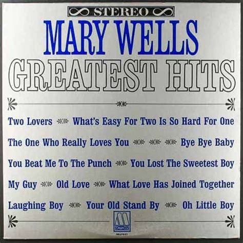 Mary Wells - Greatest Hits (Vinyl LP) - Amoeba Music