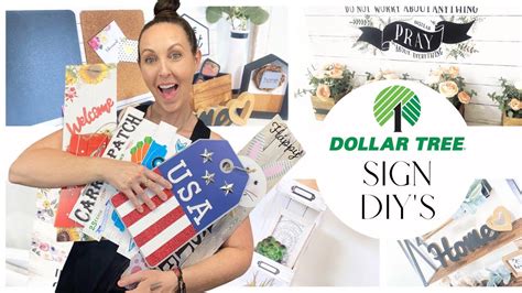 DOLLAR TREE SIGN DIYS | CHECKOUT WHAT YOU CAN MAKE WITH DOLLAR TREE SIGNS | DOLLAR TREE HOME ...