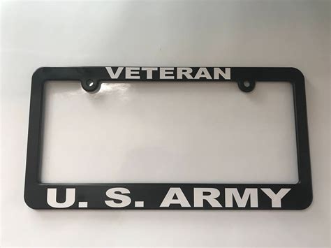 Veteran US Army United States License Plate Frame - Etsy