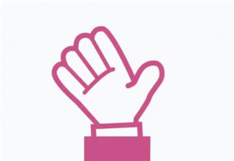 Pink Waving Hand Hi Hello GIF | GIFDB.com