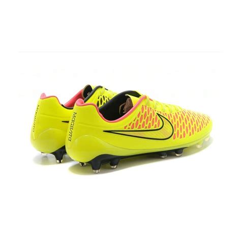 New Nike Magista Opus FG Football Boots - Low Price - Yellow Pink Black