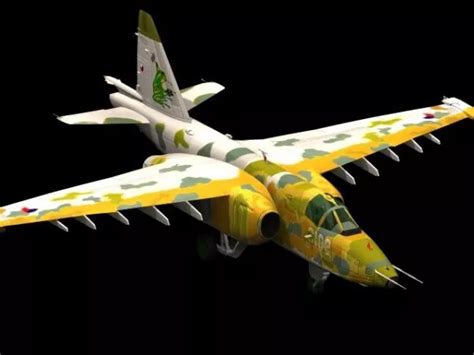 Sukhoi Su-25 Frogfoot Jet Aircraft Free 3D Model (.Max) - Open3dModel