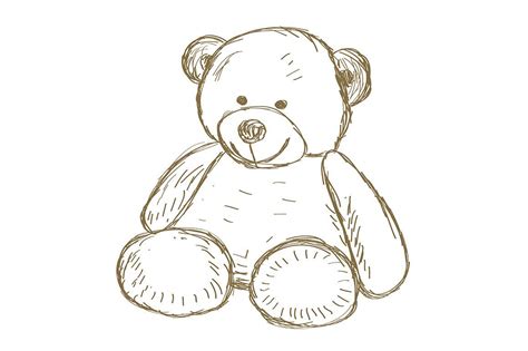 How To Sketch A Teddy Bear at Drawing Tutorials