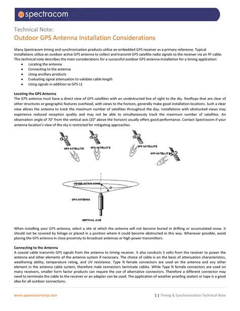 Gps-antenna-installation tn07-101 d vicom - Technical Note: Outdoor GPS ...