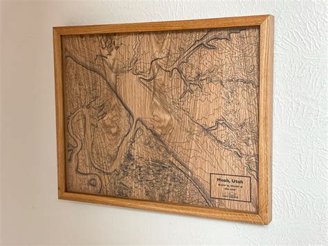 CUSTOM MAP Topo Wall Art - Etsy