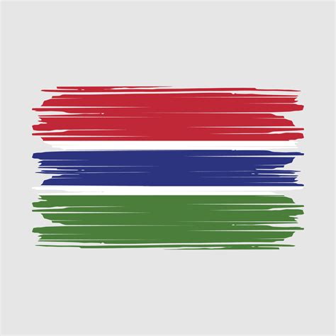 Gambia Flag Vector 20446467 Vector Art at Vecteezy