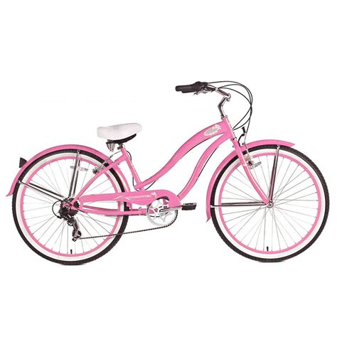 Micargi Women's Pink Rover Beach Cruiser Bike