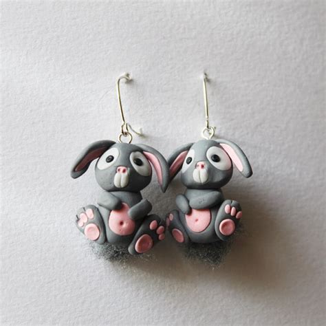 Polymer clay animals earrings