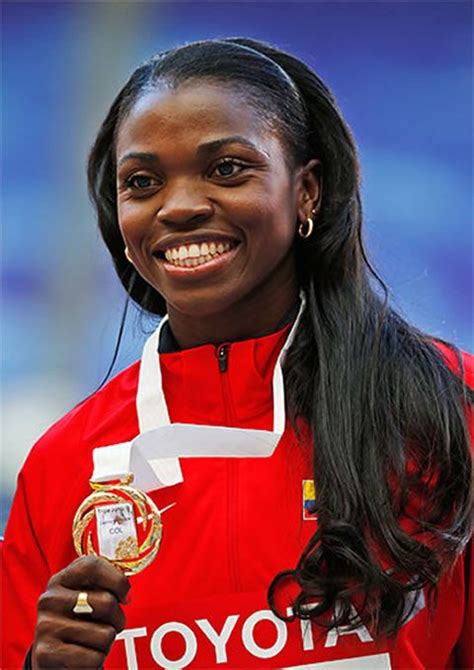 Caterine Ibargüen Mena (born 12 February 1984 in Apartadó, Antioquia) is a Colombian athlete ...