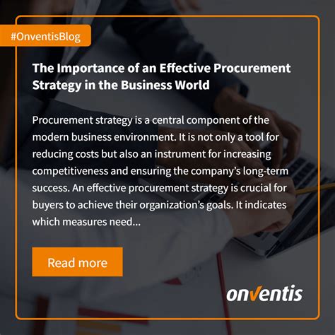 The Importance of an Effective Procurement Strategy