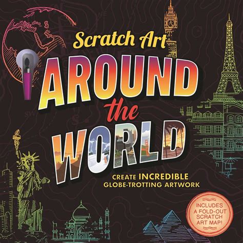 Scratch Art: Around The World-Adult Scratch Art Activity Book | Book by ...