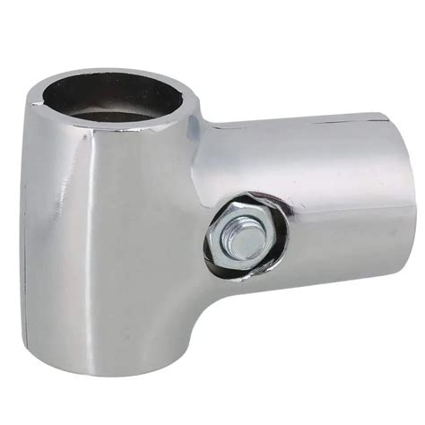 Silver Aluminum 25mm Display Rack Clamp Pipe Fittings Scaffold Composite Tube Tee Connector ...