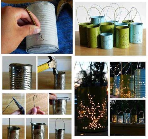 How to DIY Hanging Tin Can Candle Holder