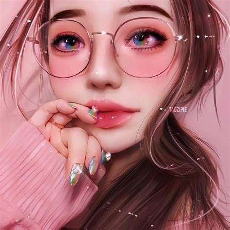 Digital Portrait Art, Digital Art Girl, Girly Drawings, Realistic ...