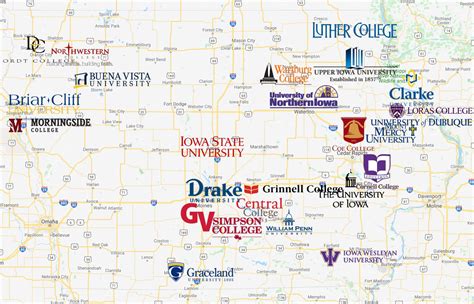 Colleges in Iowa Map | Colleges in Iowa | MyCollegeSelection