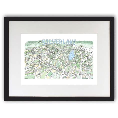 Silver Lake Map Print — TOM LAMB MAPS