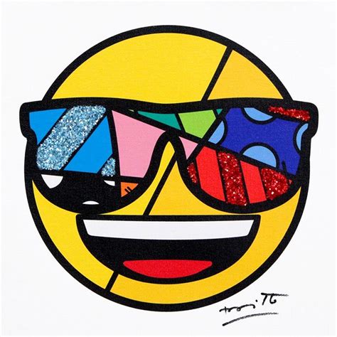 YOU ARE VERY COOL - Emoji By ROMERO BRITTO | Britto art, Romero britto art, Pop art comic