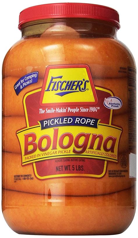 Fischer's Ready To Eat Pickled Rope Bologna 40oz Serving Jar - Walmart ...