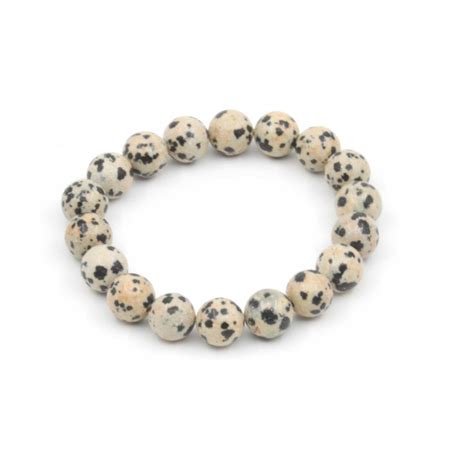 Genuine Agate Stone Dalmatian Bracelet - Archer House Collections