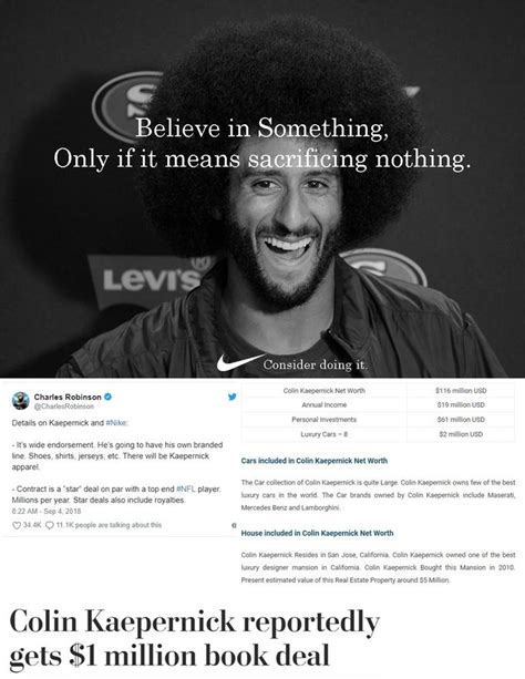 If Nike and Colin were honest | Colin Kaepernick Nike Ad Parodies | Know Your Meme