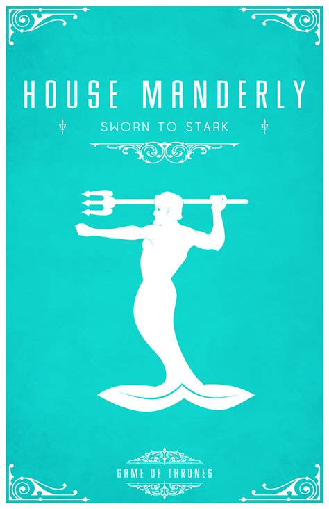 House Manderly | House Manderly Sigil - A White Merman with … | Flickr