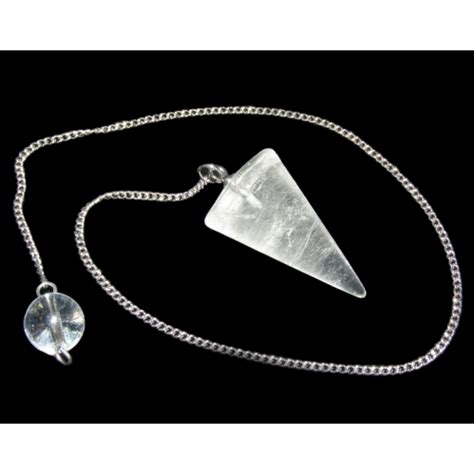 Pendulum Clear Quartz Cone - Healing Light