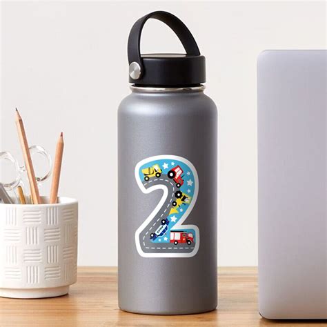 "Adorable design for kids featuring the number two" Sticker for Sale by ...