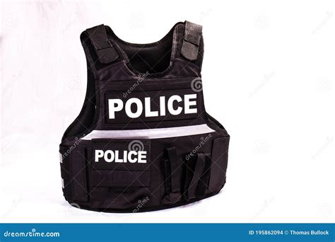 Law Enforcement Police Bullet Proof Vest Stock Photo - Image of straps, heavy: 195862094