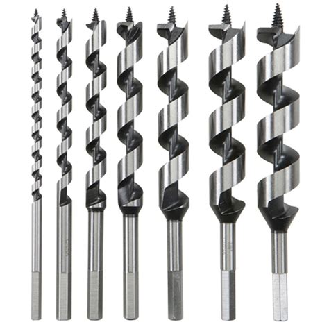 Auger Bit Set, 7 Piece | Auger bits, Drill bits, Wood drill bits