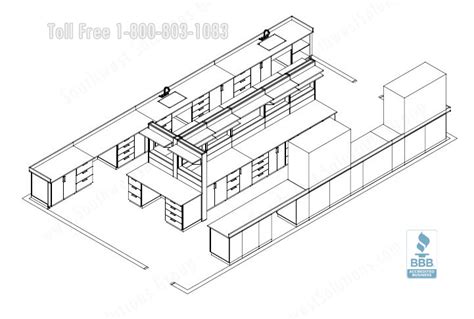 Chemical Laboratory Workstation Furniture | Modular Lab Casework Plan ...