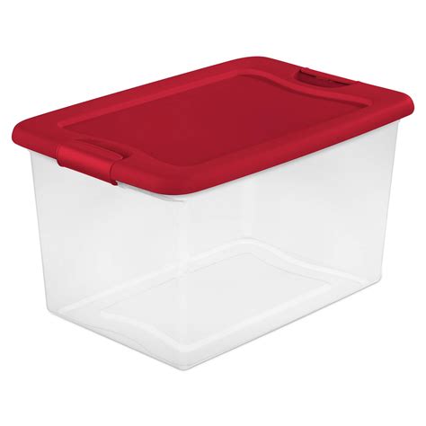 Sterilite 64 Qt. Clear Plastic Latching Lid Storage Bin Container Tote, 6 Pack | eBay