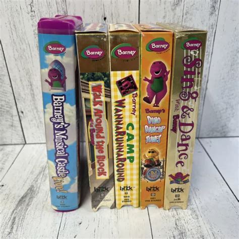 BARNEY & FRIENDS VHS Lot of 5 Vintage 1990’s early 2000’s Camp ...