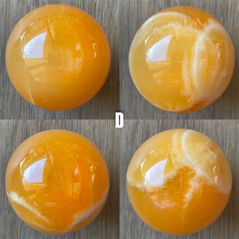 Natural Deep Orange Calcite Sphere - Etsy Israel