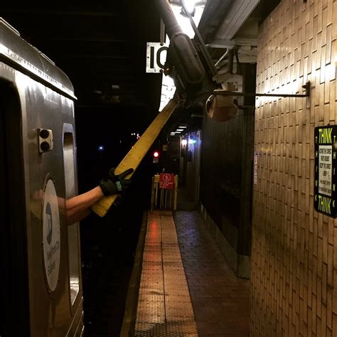 A tool every conductor must have: a very long stick. : r/nyc