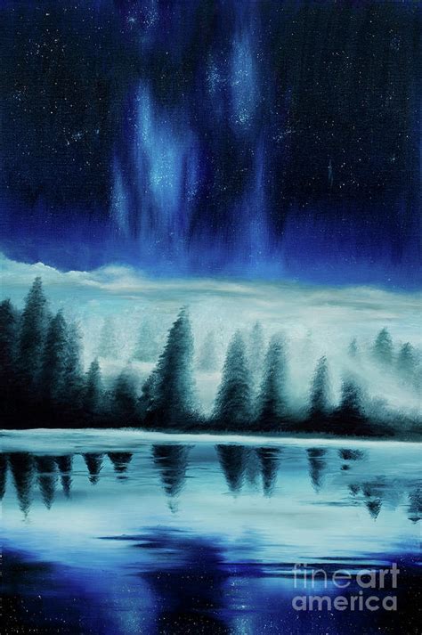 Beyond the Clouds, Beneath the Reflections Painting by Kayla Bizzle - Fine Art America