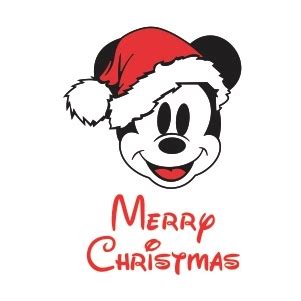 Mickey Mouse Merry Christmas Svg | Disney Christmas Png Vector