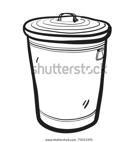 Garbage Can Sketch Stock Vector (Royalty Free) 75013345 | Shutterstock