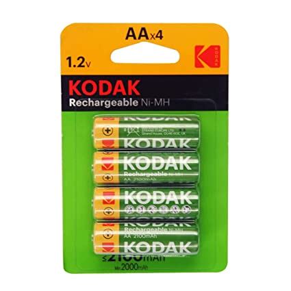 Kodak 4 x AA Rechargeable Batteries - Romerils Jersey