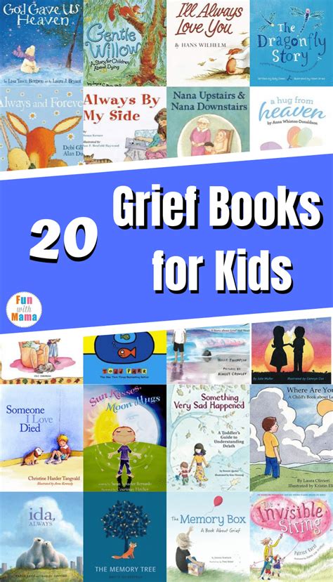 20 Grief Books for Kids - Fun with Mama